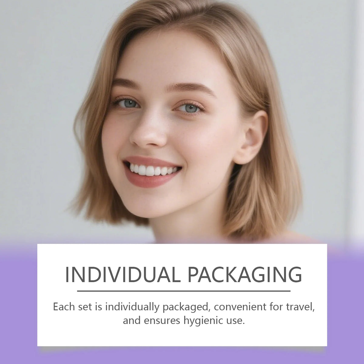Purple Teeth Whitening Strips Oral Hygiene Fresh Breath Brighten Tooth Bleaching Long Lasting Oral Care Tooth Whitener Patches